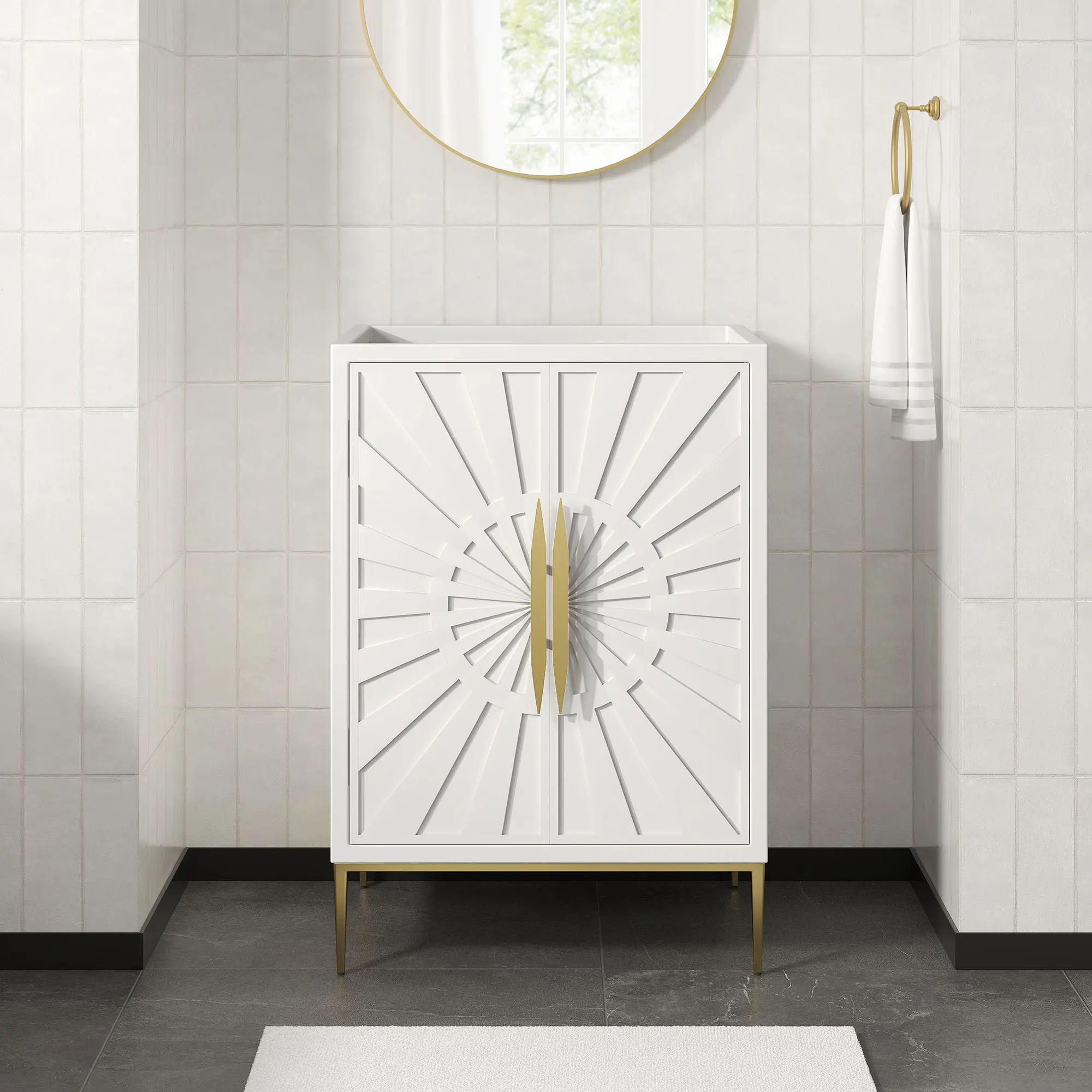 Awaken 24" Bathroom Vanity Cabinet in White