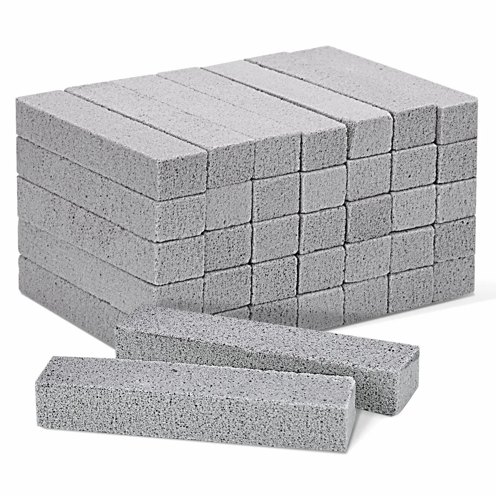 WHONLINE 36 Pack Pumice Stones for Toilet Cleaning Bowl Stick,Pumice Scouring Pad Pumice Stick Cleaner for Cleaning Toilet, Bathtubs, Kitchen Sink, Grill, Household, For Halloween And Christmas
