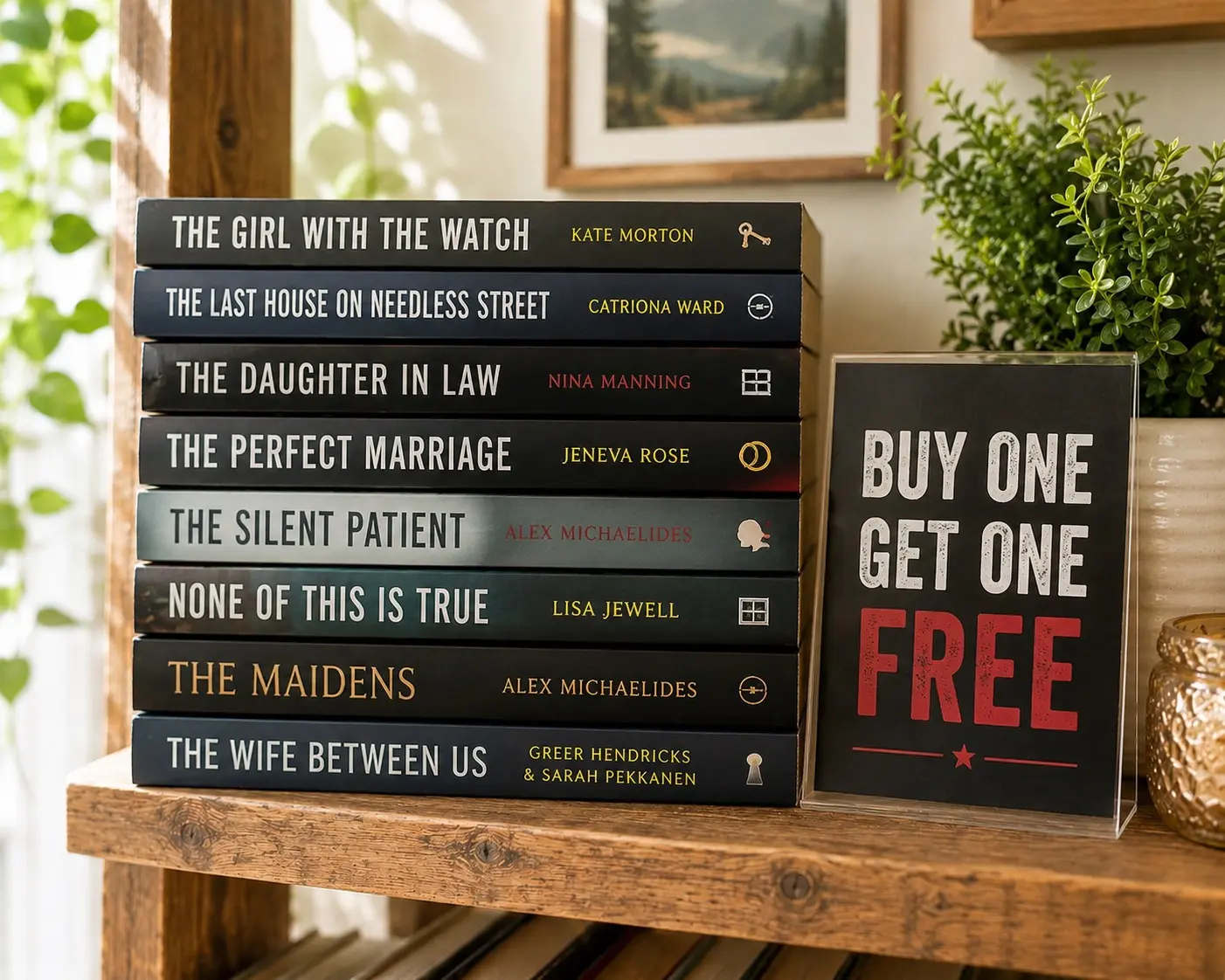 Buy 1 Get 1 Free Mystery / Thriller Books