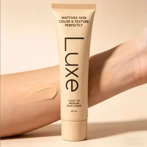 Luxe Color Changing Foundation for Women–Instantly Adapts to Your Skin Tone–Buildable Light-to-Medium,Medium Dark-to-Dark,Coverage–12-Hour Wear–Natural Dewy Finish