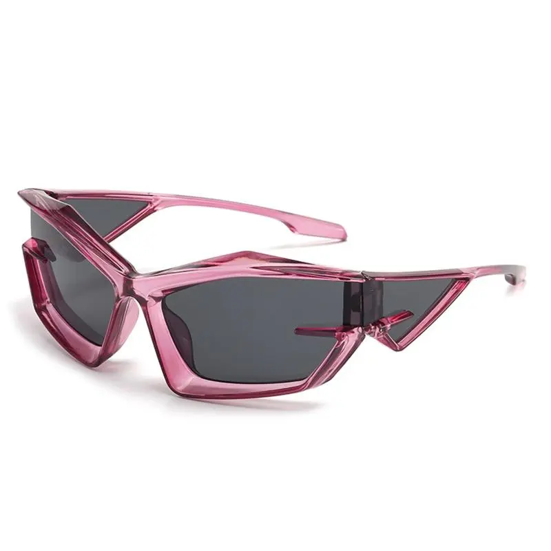 Modern Oversized Sunglasses - Futuristic Tech-Style, Y2K  display picture 1