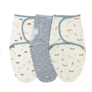 3-Piece Baby Sleep Bag Set, Soft Wrap-Round Blanket, Full Cotton Anti-Colic Sleep Sack, Newborn Swaddle, Baby Kickproof Blanket, 0-1 Year, Gentle Soft Bedding, Kid Bedding