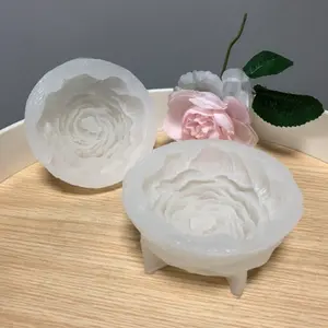 2 Pack Peony Flower Soap & Candle Mold - Silicone 3D Molds for Candy & Home Decor - Resin Casting & Making Molds - Home Improvement.
