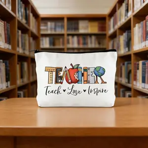 New Travel Storage Bag, Cultural Theme Organizer, Multifunctional Pouch, Medicine Holder, Canvas Zipper Bag, Cosmetic Case, Pen Case