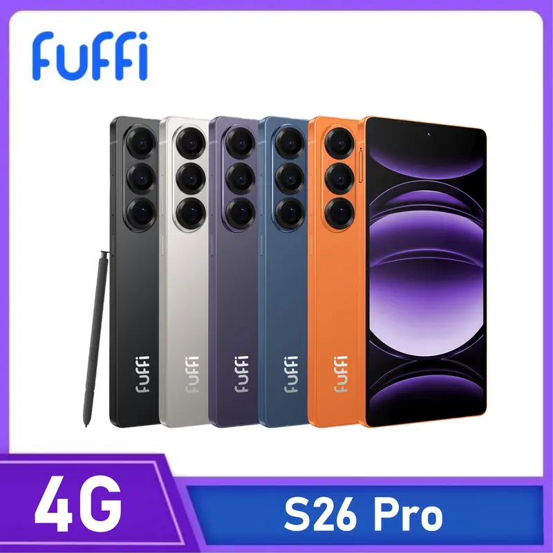 FUFFI-S26 Pro Smartphone, Dual SIM Android 12.0 Phone with 6.8-Inch Screen, 4GB RAM 32GB Storage, Handwriting Pen Included, 4G Network