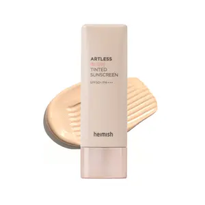 [Heimish] Artless Glow Tinted Sunscreen SPF50+ PA+++ 40ml, Multipurpose Makeup Base, Primer, Highlighter, Lightweight, Non-greasy, Hydrating, Natural Finish with Shine Beige