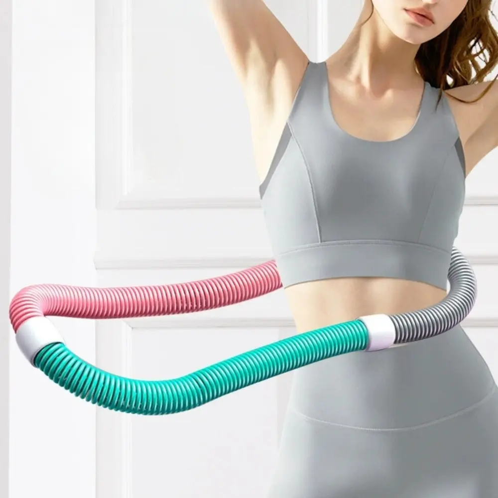 Soft Hula Hoop for Women, Weighted Hula Hoop, Weight Loss Belly Slimming, Waist Safe, Foldable Spring Adult Fat Burning Tool, Perfect for Fitness