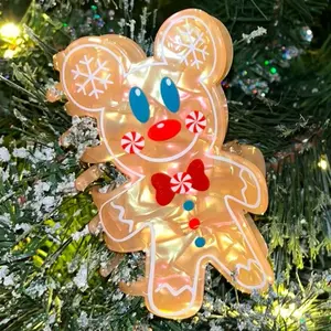 Mouse Gingerbread Holiday Hair Claw