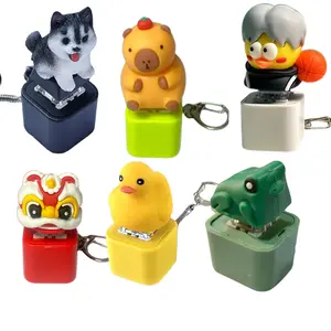 Adorable Quacking Duck Keychain: Realistic Animal Sounds & Gentle Light! The Ultimate Sensory Fidget Toy for Stress Relief, Anxiety, & Focus. A Unique & Funny Gift for All Ages!