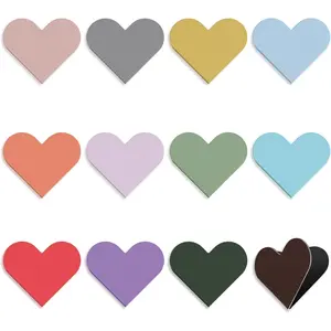 12 PCS Corner Bookmarks for Women, Heart Magnetic Bookmarks for Reading Women Gifts, Cute Book Markers Bulk for Girls, Book Lovers, Book Club Readers, Teachers, Kids (24 Pretty Colors)