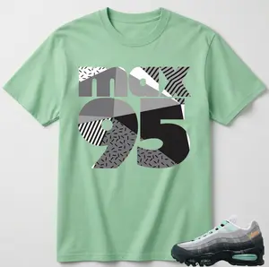 MAX 95 Shirt To Match Max 95 Fresh Mint OG Big Bubble Green Medium Grey T Shirt Match