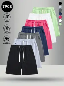 7-Pack Men’s Shorts – Summer Essential, Loose Casual Versatile Breathable Quick-Dry Trendy Sports Shorts — Ideal for Gym, Running, Everyday Casual Wear, and Home Use