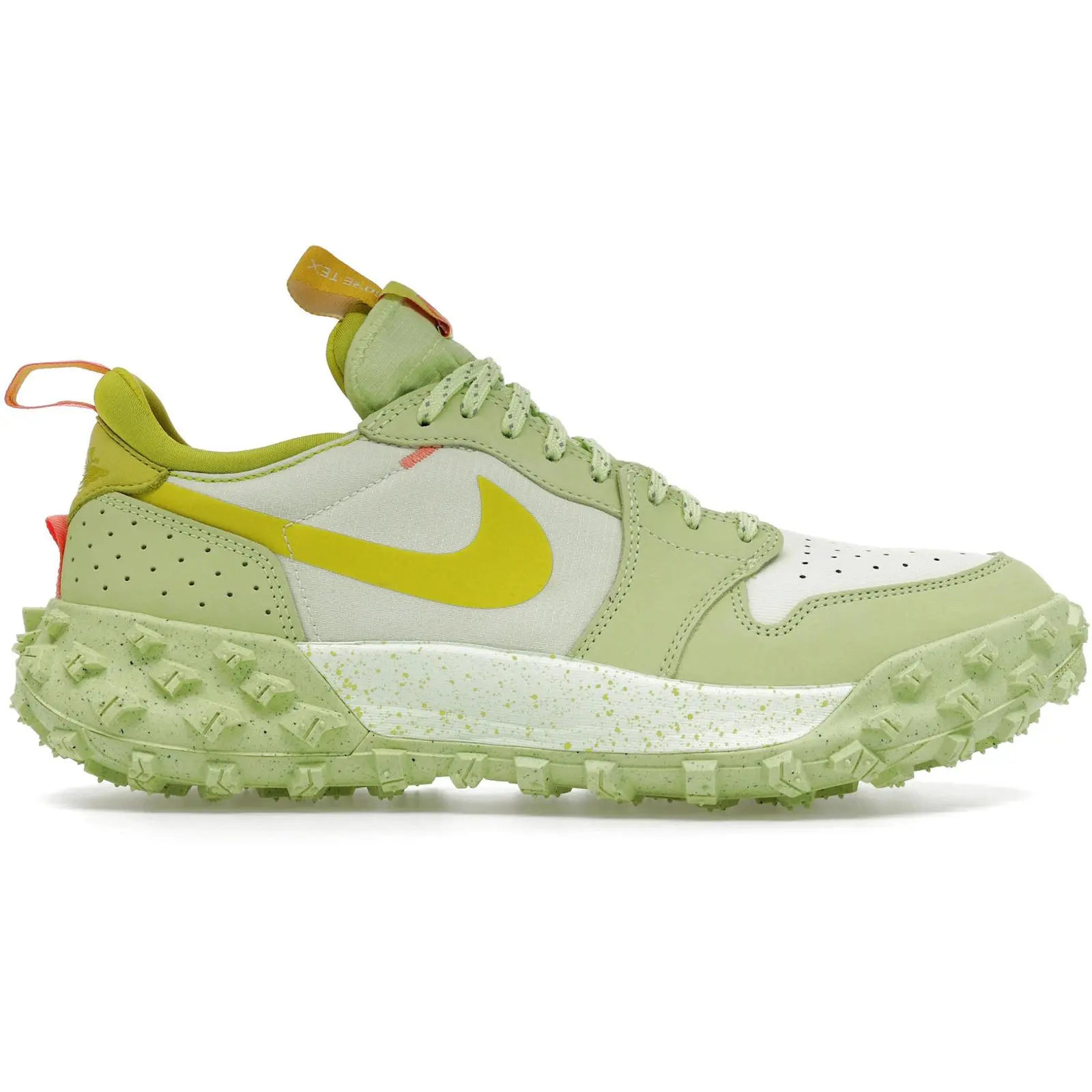 Jordan 1 Low Element Gore-Tex Light Lemon Twist Life Lime Sneakers / Men’s Low-Top Casual Shoes / Waterproof Gore-Tex Construction / Lace-Up Athletic Footwear / Cushioned Everyday Sneakers / Durable Rubber Outsole / Bright Lime Colorway / Streetwear