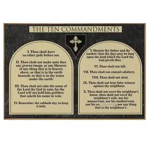 Vintage Faith Law Poster Classic Moral Code Wall Art, Scripture Inspired Design with Stone Tablet Style, Christian Home Decor for Living Room Prayer Space