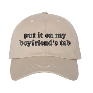 Put It On My Boyfriends Tab Cowgirls  Embroidered Baseball Cap – Boyfriends Tab  Baseball Hat - Baseball Hat For Girlfriends