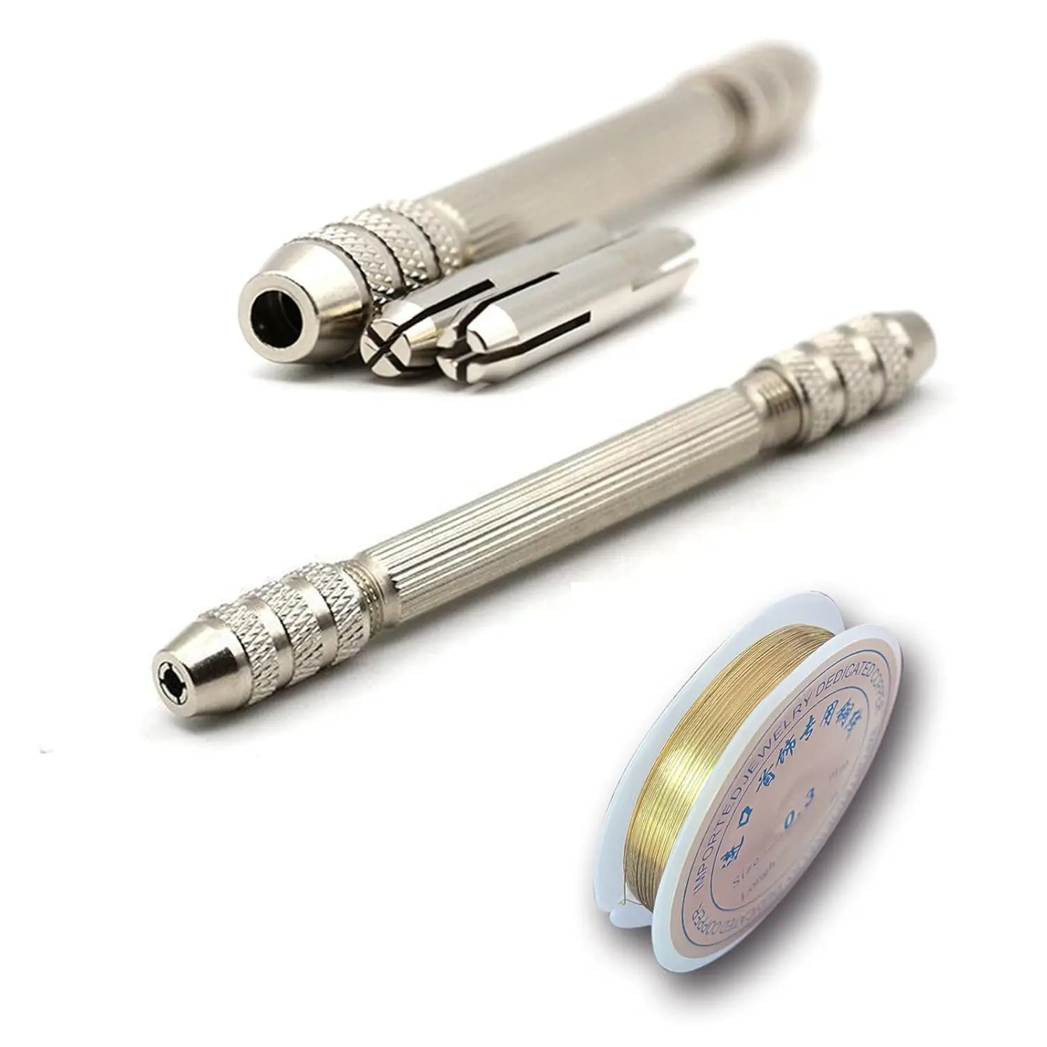 3 count DIY Twisted Copper Wire Tool Winding Copper Wire for  Making, Artifact Handmade Antique  Accessories Mini Pin Vise  Making Tool (Tools&Copper)