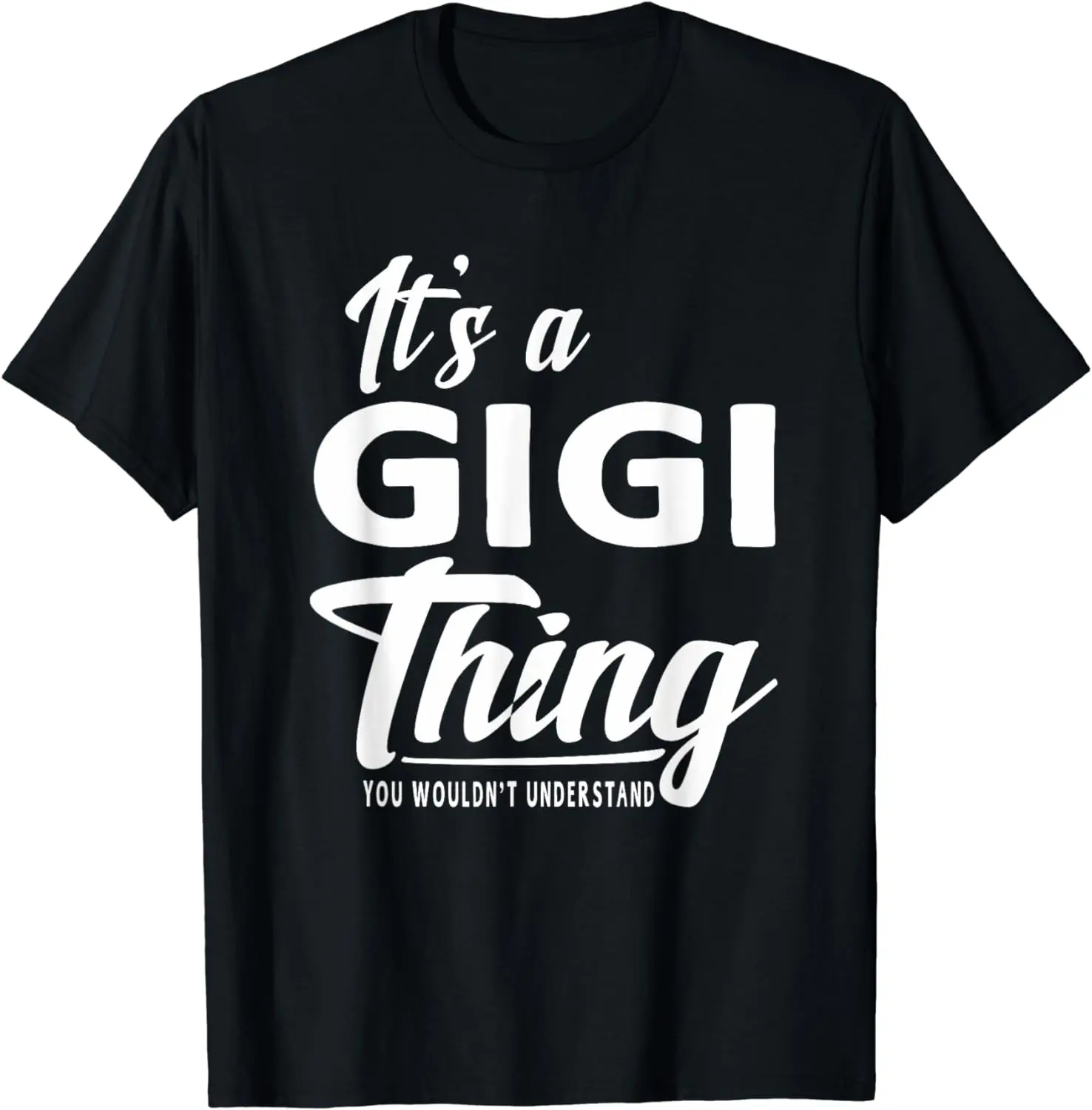 Men's "It's a Gigi Thing" Graphic Casual Tshirt - 100% Cotton, Breathable Classic Fabric, Comfy Short Sleeve Relaxed Fit Crewneck Top