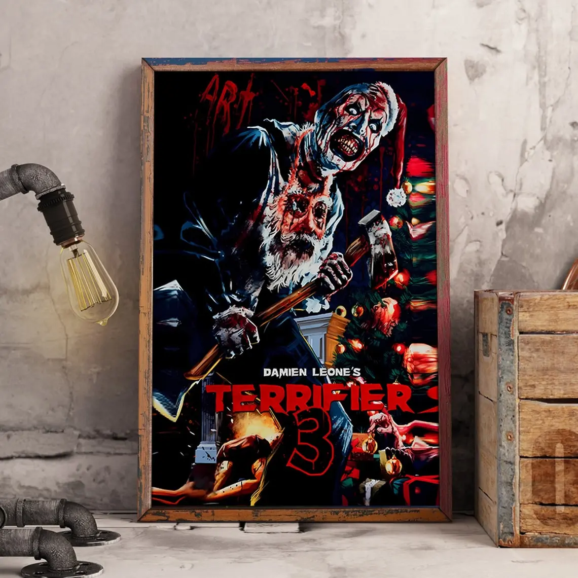 Terrifier 3 Poster Art the Clown Terrifier Movie Poster Horror Movie Poster Horror Halloween Poster