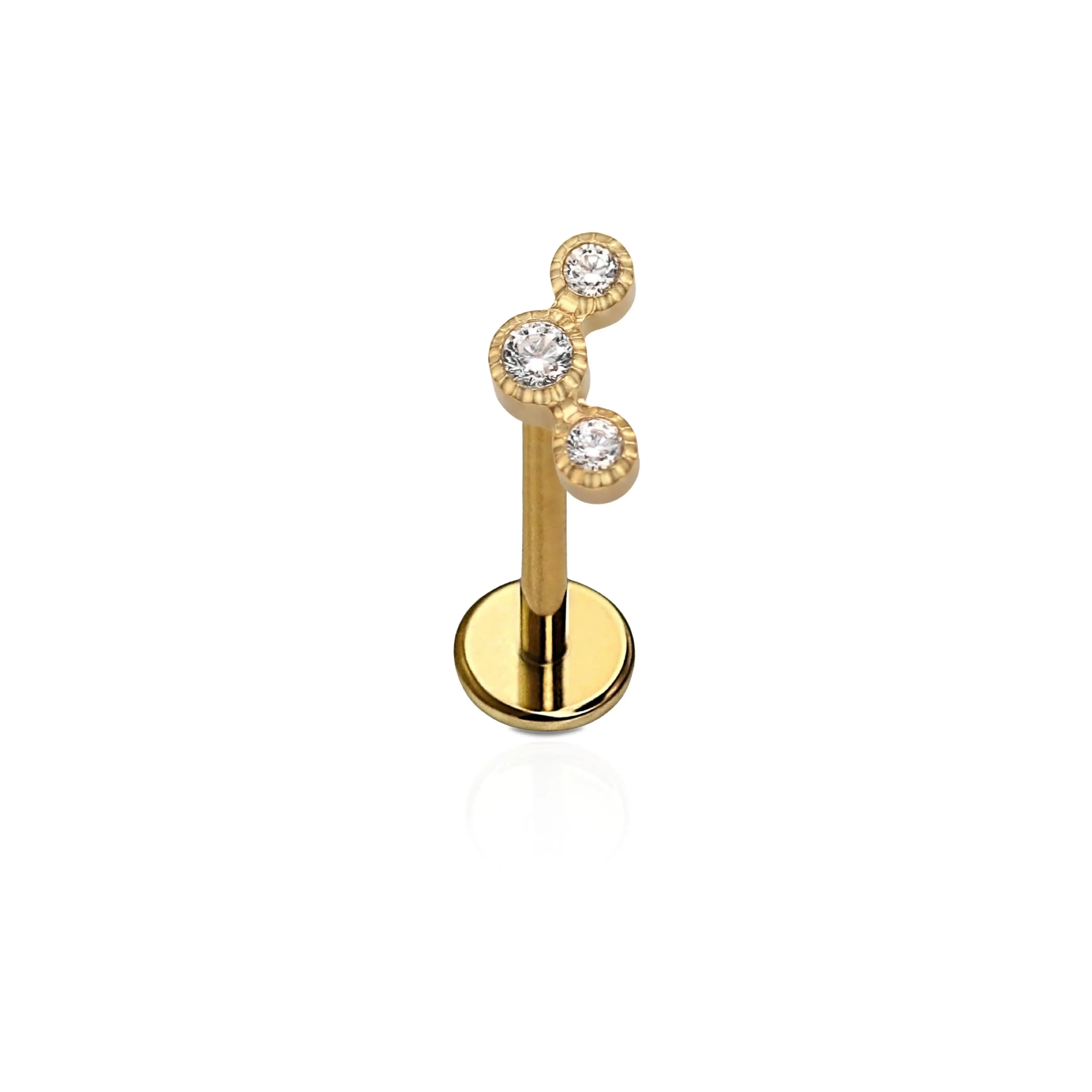 Barnacle Flat Back Stud - Clear