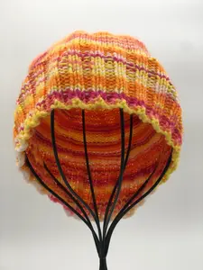 Strawberry Candy Corn Beanie