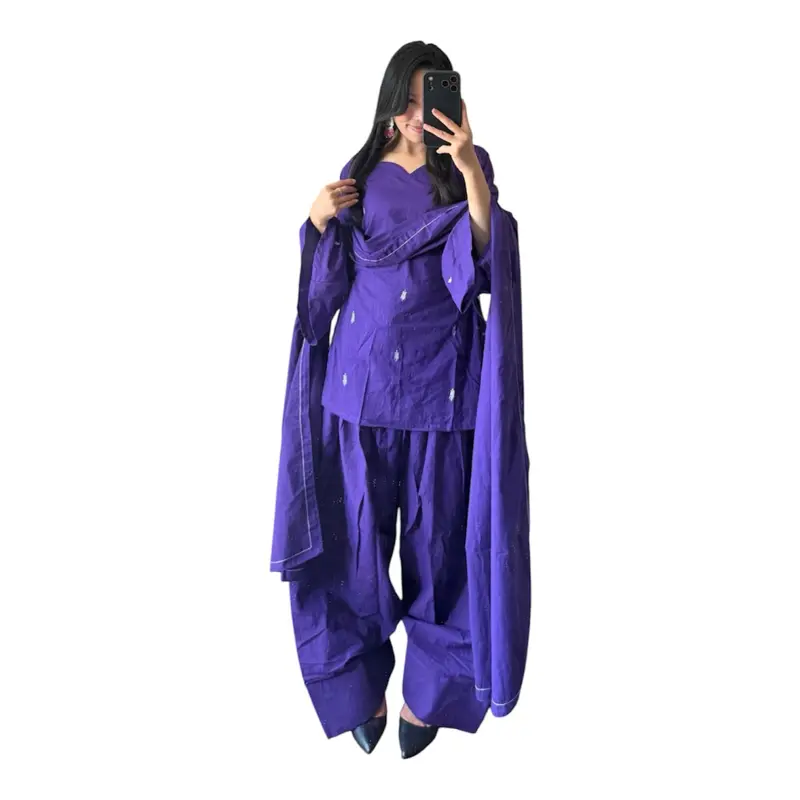 PRINTED COTTON FARSHI SALWAR SET