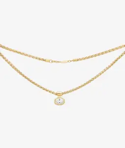 Bezel Solitaire Olympia Necklace