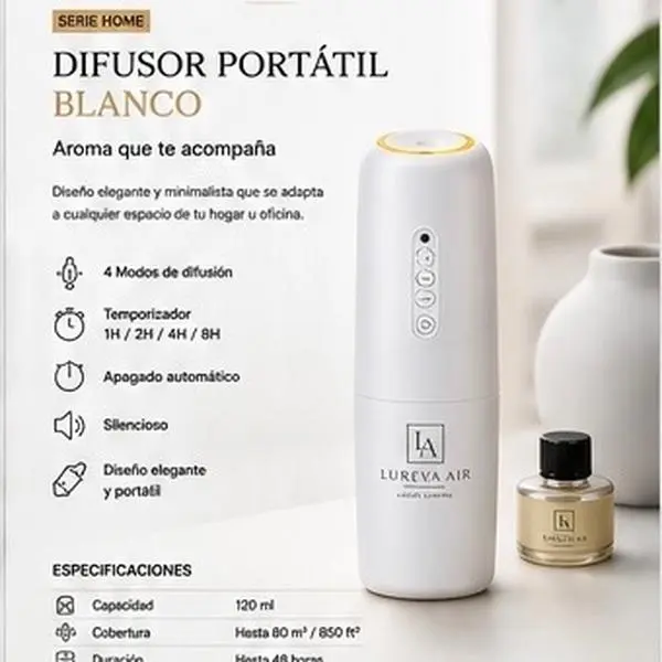 Electric Scented Oil Diffuser, Home Fragrance Diffuser for Indoors Use, Low Odor, Fresh Linen & Lavender Scent Compatibility, Suitable for All Seasons