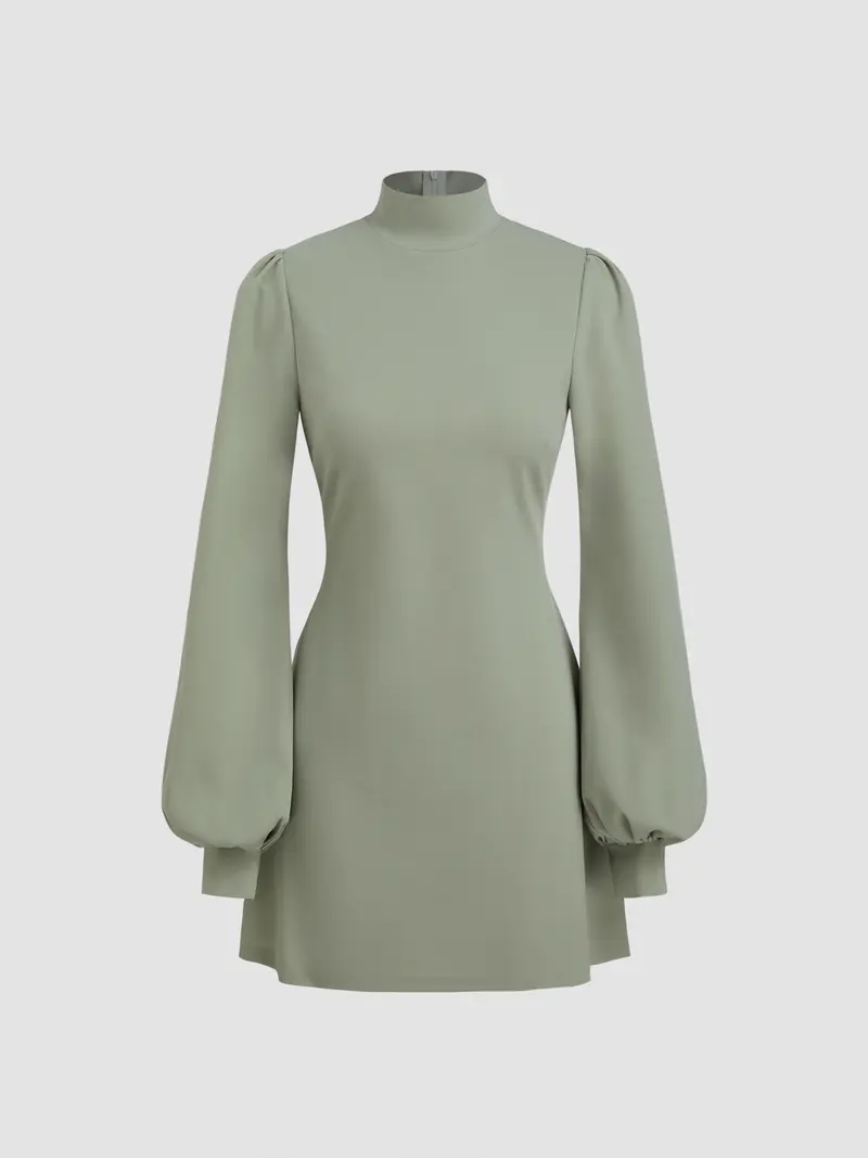 cider high neck checks ruched mini dress - TikTok Shop
