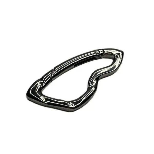 Locking Carabiner Keychain - Secure D-shape spring hook for keys, packs, belts & bottles. Heavy-duty rustproof clip for camping, travel & daily carry