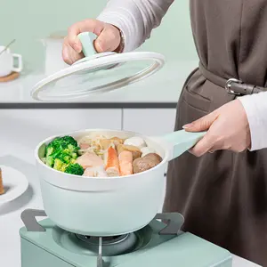 Debo Rosa Ceramic Cookware Set, Durable Titanium Design, Non-Stick Coating, Healthy Cooking Essentials, Ideal for Everyday Use