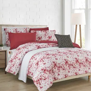 Mocassi 10-Piece Tie-Dye Comforter Set, Includes 6-Piece Sheet Set with Double Sided Storage Pockets