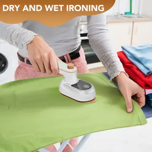 Mini Iron for Clothes, Portable Handheld Steam Iron - Handy Heat Press Small Iron - 360° Ironing Machine for Dry And Wet Ironing Support Dry And Wet Ironing for Home and Travel
