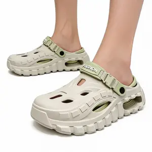 Summer Men's Clogs Outdoor Thick Sole Non‑Slip Odor Resistant Durable Quick Drying Soft Beach Sandals for Hiking Camping & Beach Trips Comfortable Style