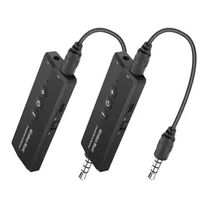Wireless Audio Receiver Set, USB Rechargeable Audio Transmitter for TV & Airplane, Audio Receiver for Car Speaker System