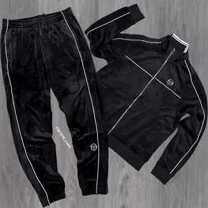 Sergio Tacchini - Velour Lioni Track Set - Black Beauty