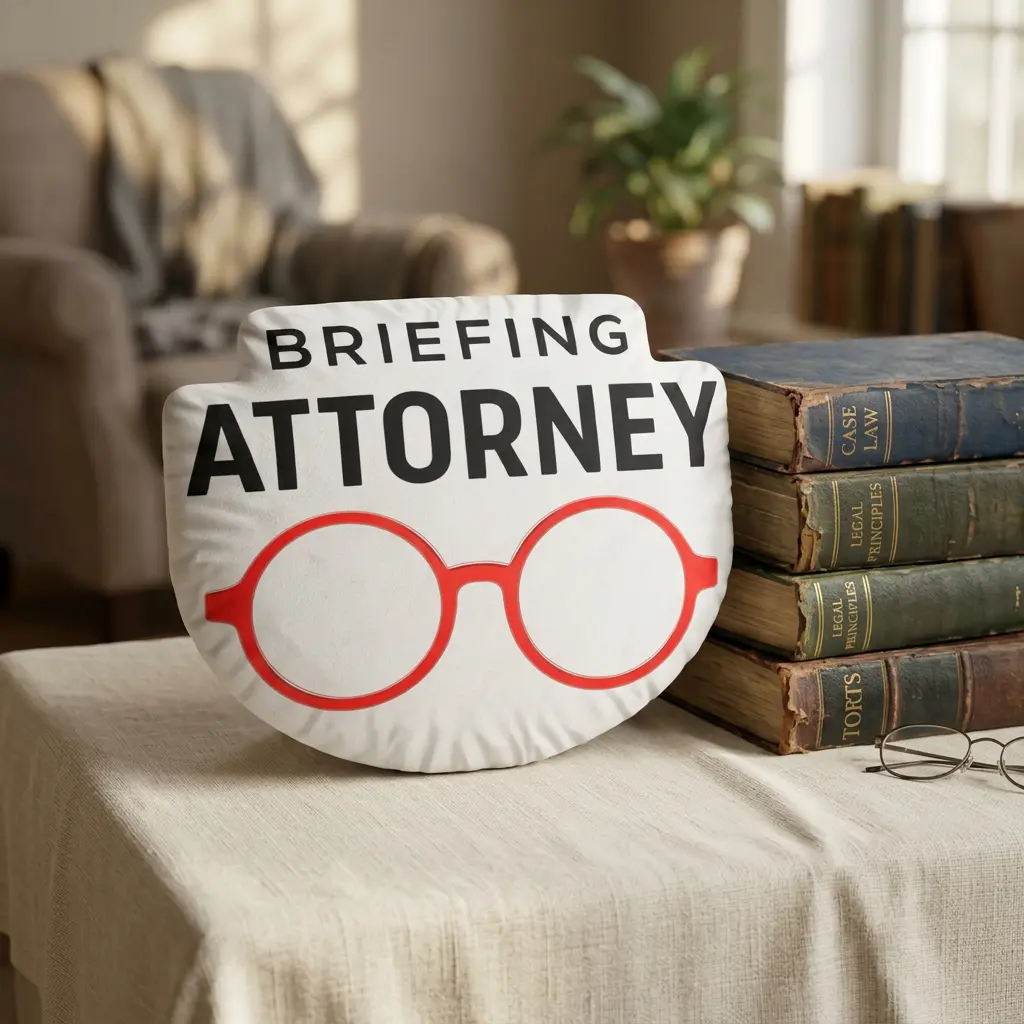 Briefing Attorney Decorative Pillow