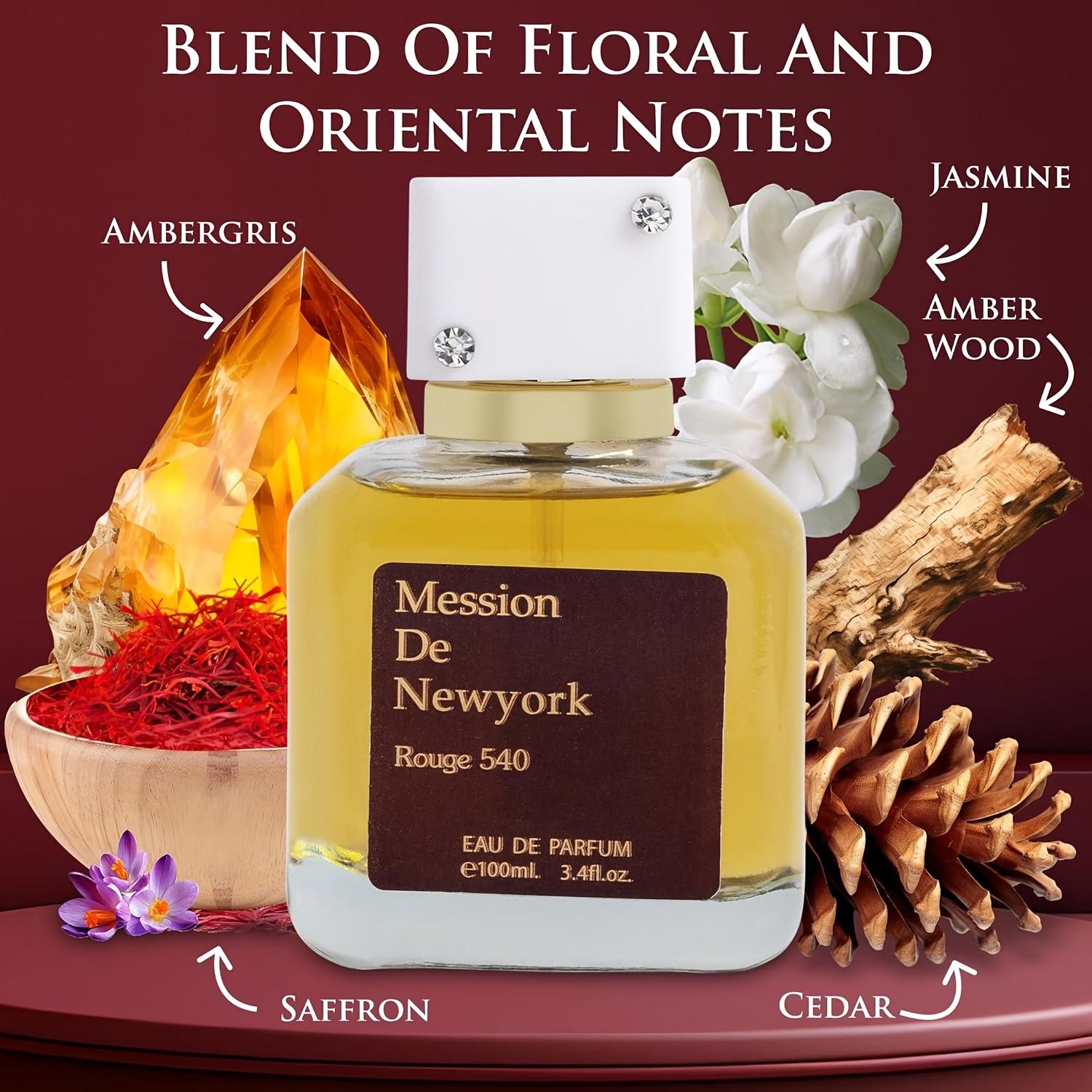 SECRET PLUS Mission De New York Women's Perfume Rouge 540 Eau De Parfum 3.4 Fl Oz Fresh Floral Aroma Natural Spray from China