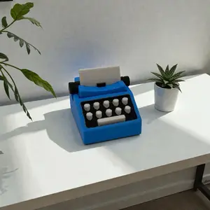 Vintage Typewriter Fidget Clicker Keychain