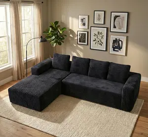 103" Sectional Couches Sofa for Living Room Cloud Couch Sofa with L-Shape Upholstered Boneless Couchs Modern Modular Sectional Couch with Chaise