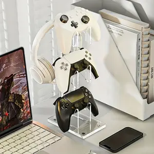 1pc controller stand, game console bracket, controller display stand, controller display stand placed on the desktop, transparent acrylic, desktop storage, bedroom storage, Console Controller Accessories