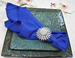 20"x20" Premium Polyester (240 GSM) Napkins - Royal Blue (10pcs/pk)