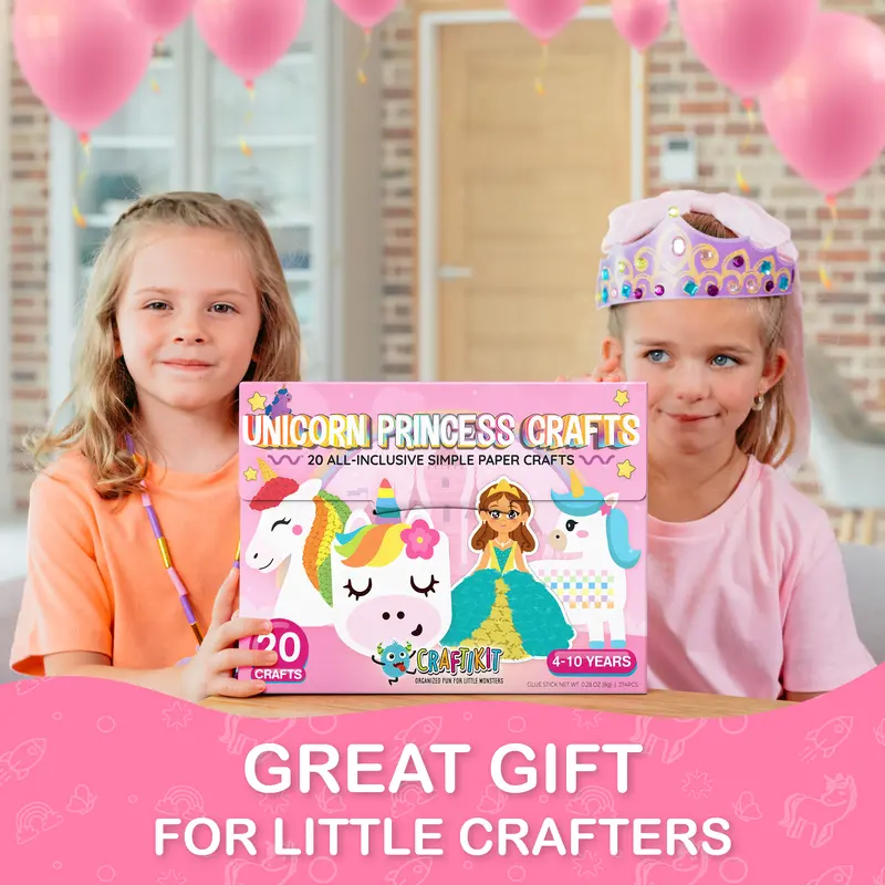 Craftikit Low-Mess DIY Card Set - 20 Craft Box Set Kids Toys, All