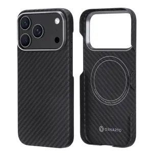 ORNARTO ultra-thin case for iPhone 17 Pro/17 Air made of aramid fiber, compatible with magnetic, extremely slim and lightweight, scratch-resistant phone case for iPhone 17 Pro/17 Air with 3D feel