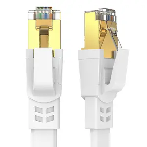 Ethernet  25 FT, Cat8 High Speed Outdoor&Indoor Cat8 LAN Network  40Gbps, 2000Mhz with  Plated RJ45 Connector, Weatherproof S/FTP  for Router/Gaming/Modem (25)