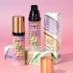 3-In-1 Color Correcting Glow Filter Primer SPF 50 UV, Brightening Hydrating Oil Control Moisturizer Cream, Long-Lasting Makeup Base for Flawless Skin Tone #GLOBAL PICKS