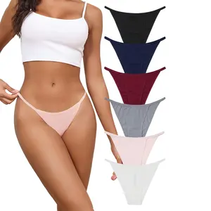 LEVAO 6 Pack Cotton Bikini Panties for Women – Soft Breathable Low Rise Everyday Underwear, Comfortable Half Coverage Briefs