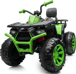 Hikiddo kids ATV 4 Wheeler, 24V 4WD Electric ATV Ride On Toy for Big Kid w/ 2-Seater, 4x200W Motor, 5.6Mph Max Speed