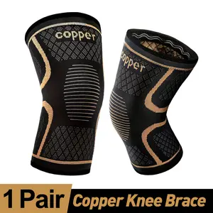 Copper Knee Braces For Men And Women (1 Pair) -Knee Supports Copper Compression Knee Sleeve For Knee Sports And Recovery Support Healthcare Tool