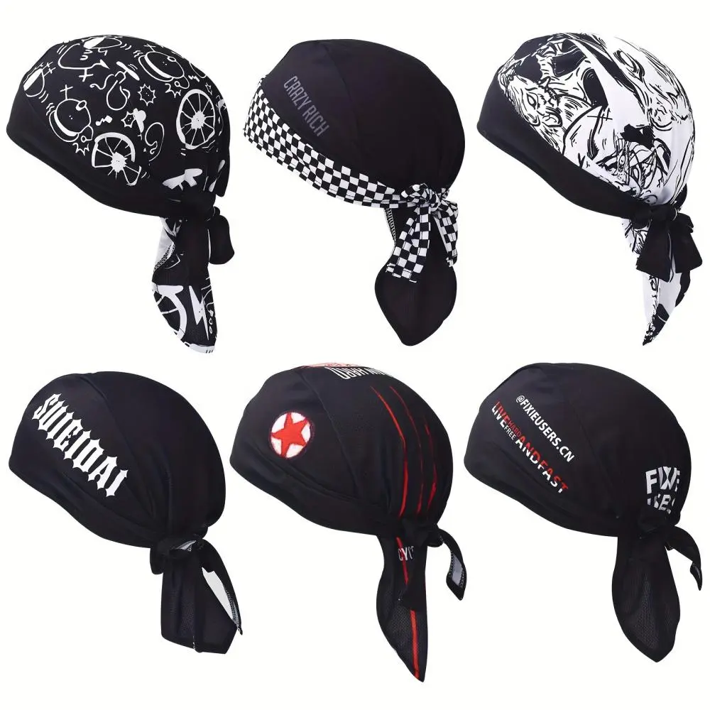 Cooling Cycling Skull Cap for Men & Women | Quick Dry Breathable Do Rag Bandana Head Wrap, Sweat Wicking Helmet Liner for Motorcycle Riding, Cycling, Running, Gym, Hiking & Outdoor Sports, Summer Essentials