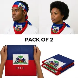2 Unbranded Haitian Bandanas - 54*54 cm